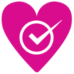 heart with a check mark inside icon